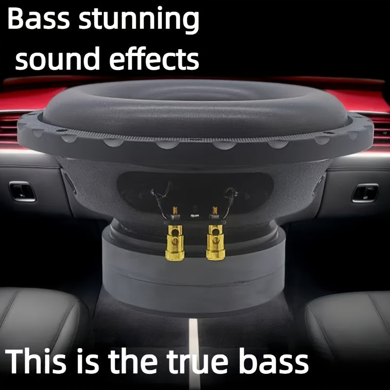 8"/10"/12" High-Power Car Subwoofer - Single or Dual Coil Design, Cannoneer Edge, 500W RMS Power Handling, Black Mesh Grille Cover, Perfect for Car Audio Upgrades & Heavy Bass, Bass Speaker Replacement | Mesh Grille Speaker |