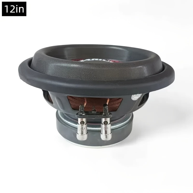 8"/10"/12" High-Power Car Subwoofer - Single or Dual Coil Design, Cannoneer Edge, 500W RMS Power Handling, Black Mesh Grille Cover, Perfect for Car Audio Upgrades & Heavy Bass, Bass Speaker Replacement | Mesh Grille Speaker |