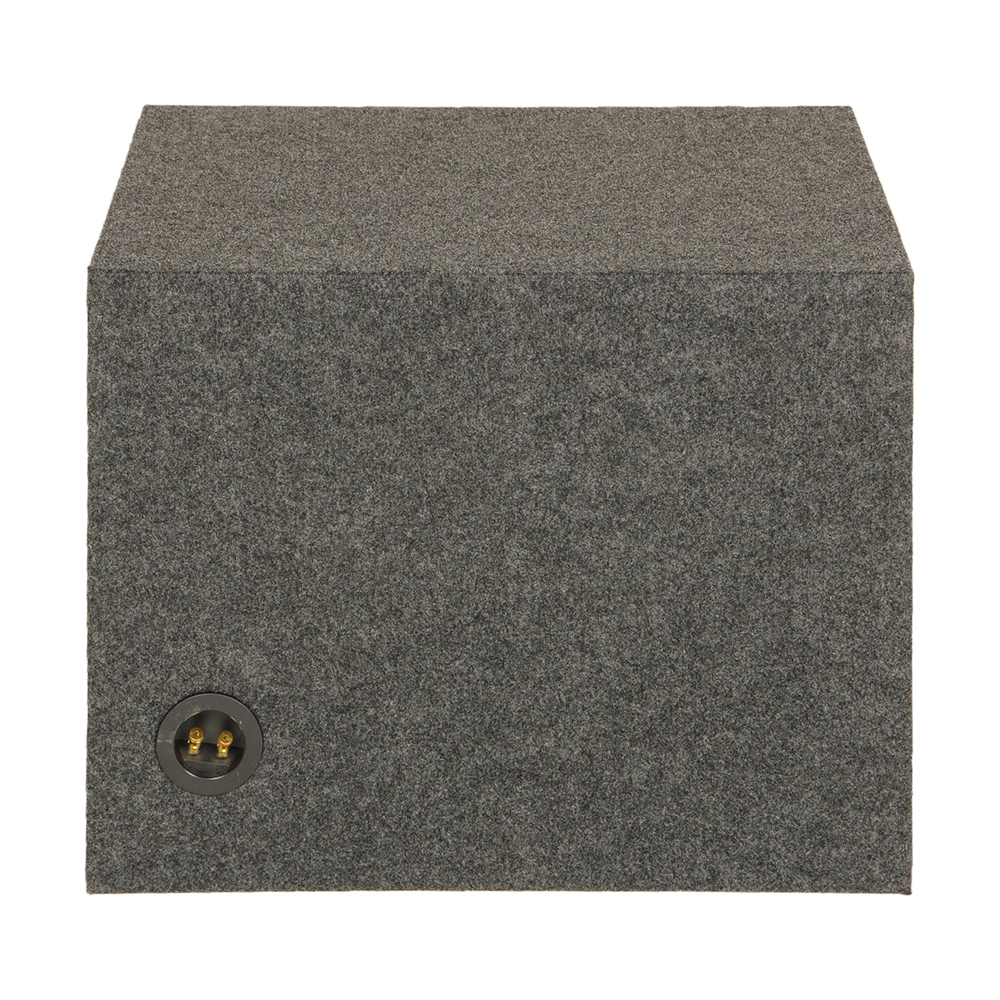 QPower 15 Inch Heavy-Duty Single Vented Carpet Covered Durable Car Audio Vehicle Subwoofer Enclosure Woofer Box, Charcoal Gray