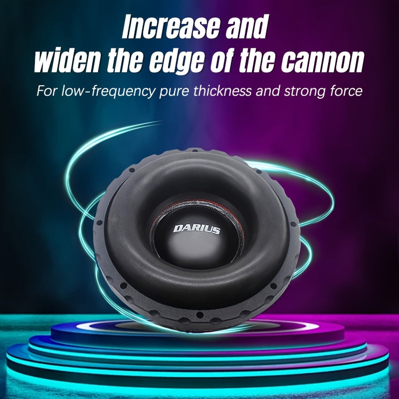 8"/10"/12" High-Power Car Subwoofer - Single or Dual Coil Design, Cannoneer Edge, 500W RMS Power Handling, Black Mesh Grille Cover, Perfect for Car Audio Upgrades & Heavy Bass, Bass Speaker Replacement | Mesh Grille Speaker |