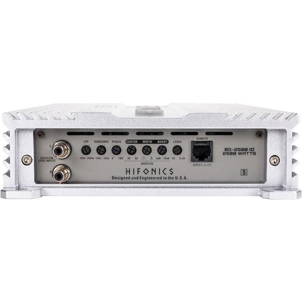 Hifonics Brutus Gamma Monoblock Super D Class Car Audio Sound System Subwoofer Speaker Amp Amplifier with Bass Knob