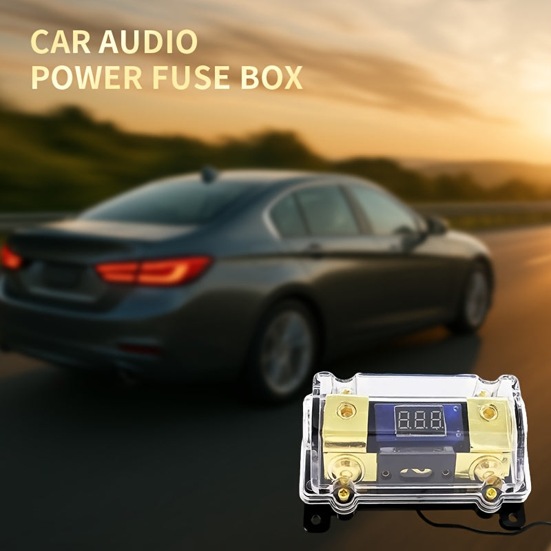 Car Audio Power Fuse Box With Display 150A Digital Circuit Breaker, Vehicle Audio Overload Protection Safety Device