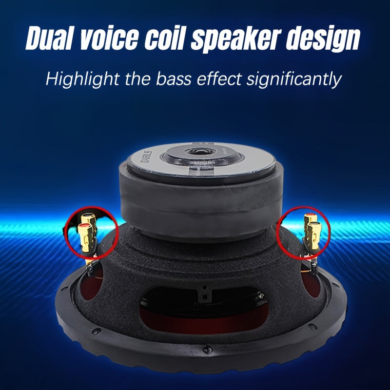 8"/10"/12" High-Power Car Subwoofer - Single or Dual Coil Design, Cannoneer Edge, 500W RMS Power Handling, Black Mesh Grille Cover, Perfect for Car Audio Upgrades & Heavy Bass, Bass Speaker Replacement | Mesh Grille Speaker |