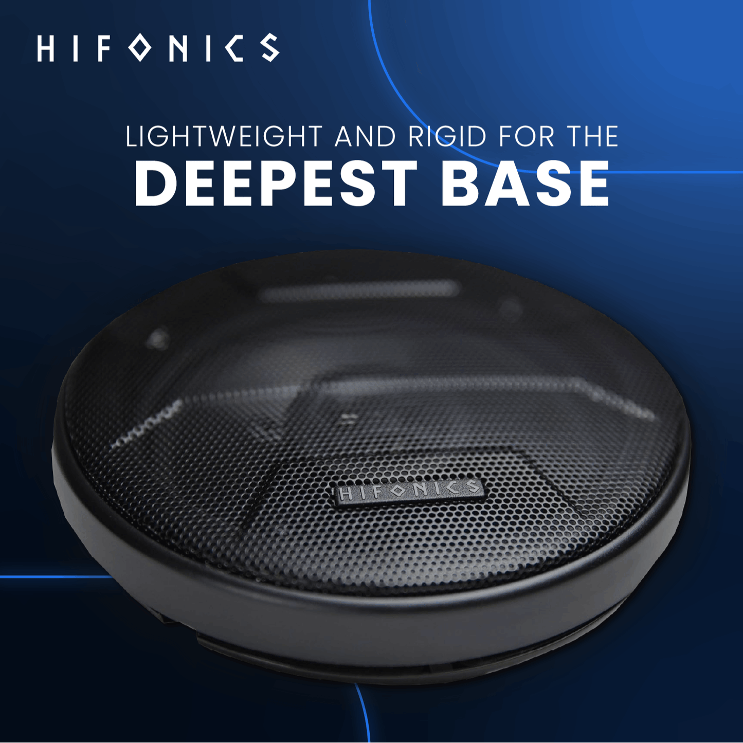 Hifonics Zeus 6.5 inch Shallow Mount Speakers, 3-Way 300-Watt Coaxial Car Audio Speakers, 2 Pair