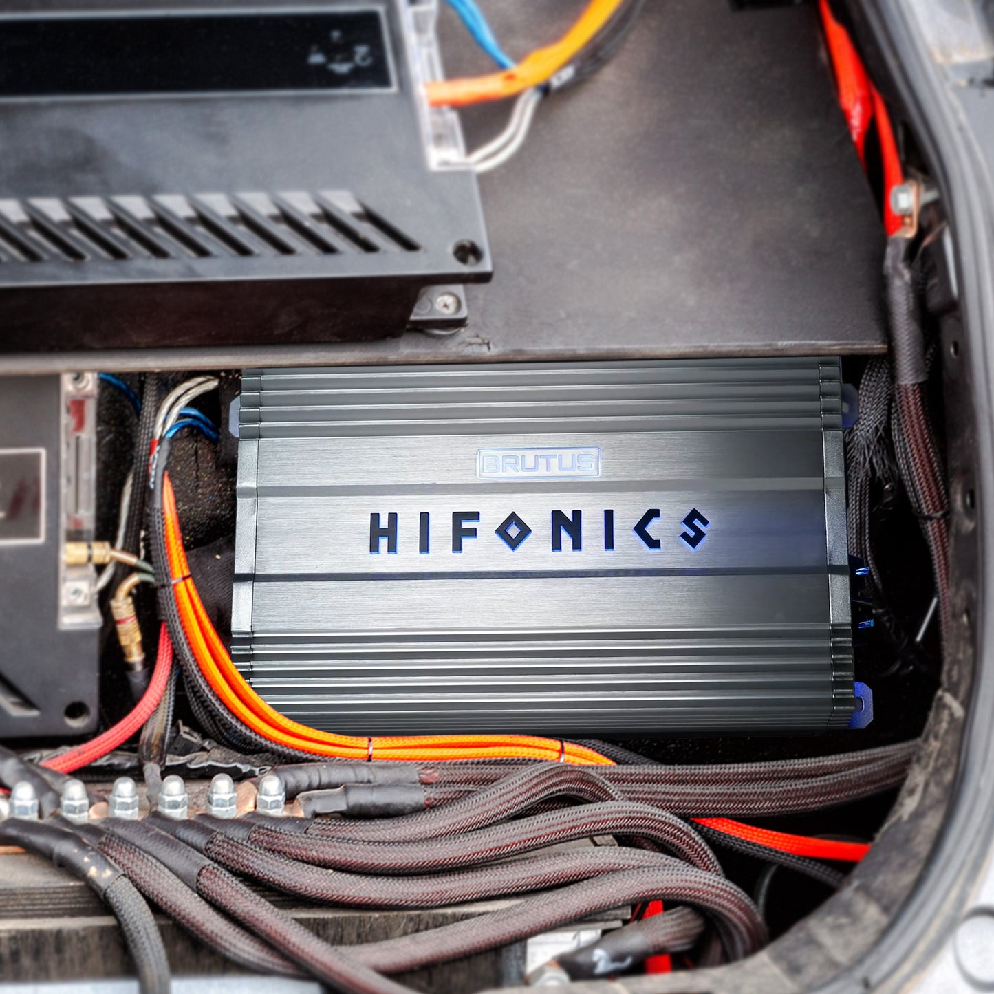 Hifonics Brutus Gamma Monoblock Super D Class Car Audio Sound System Subwoofer Speaker Amp Amplifier with Bass Knob