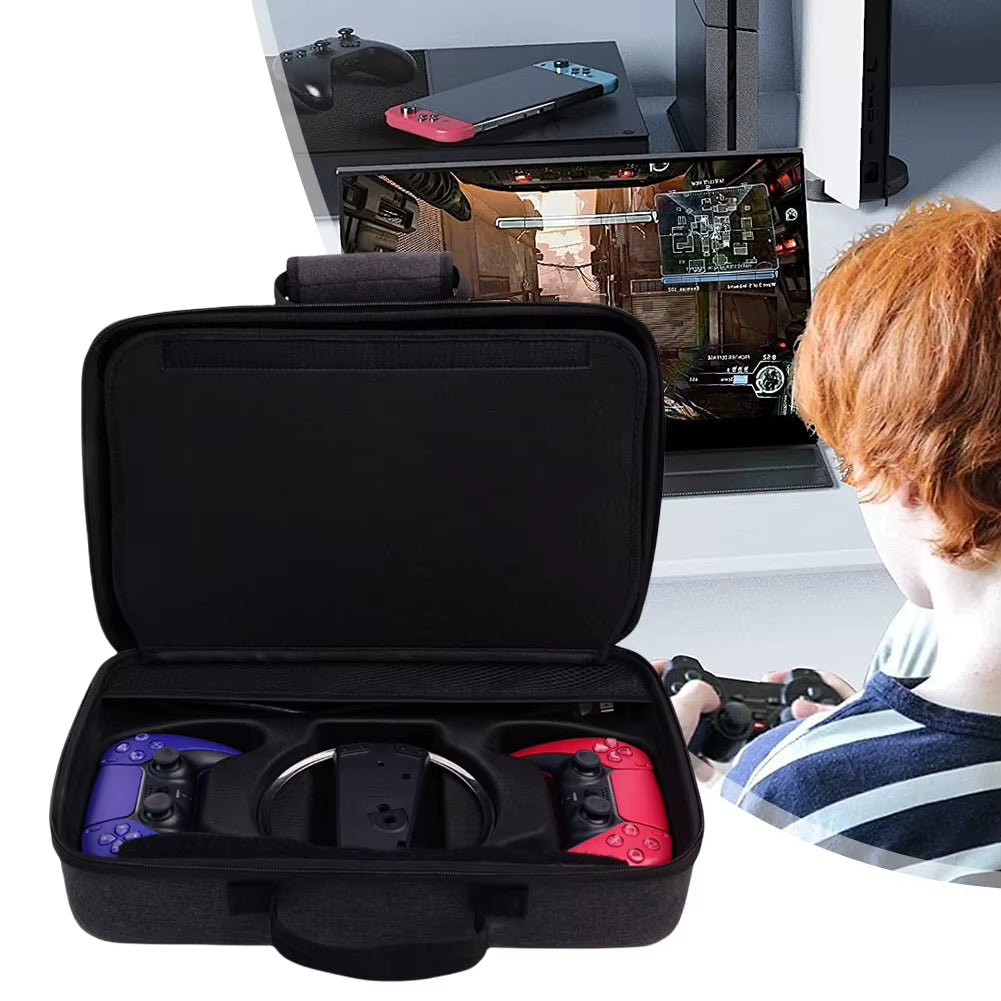Hard Carrying Case for PS5 Slim Organizer Protective Case Large Capacity Storage Bag for Playstation 5 Slim Disc/Digital Edition