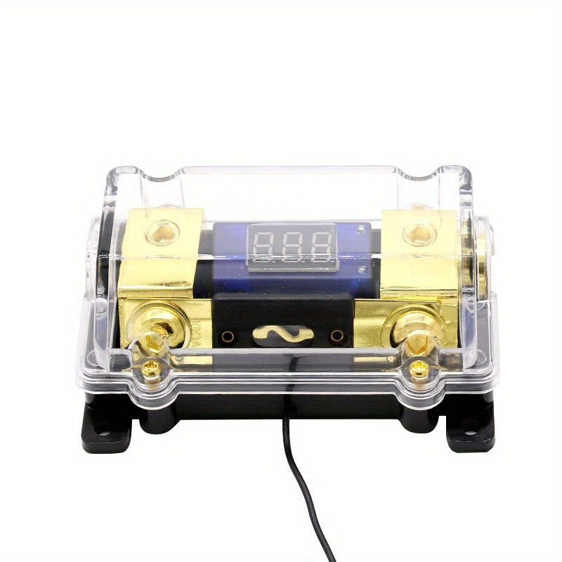 Car Audio Power Fuse Box With Display 150A Digital Circuit Breaker, Vehicle Audio Overload Protection Safety Device