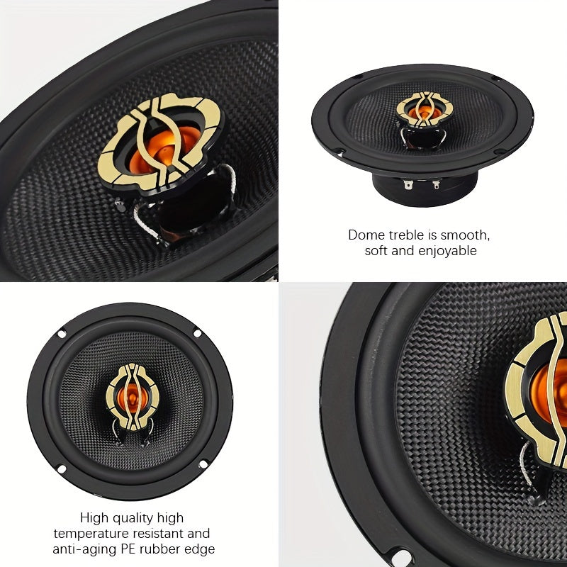 a pair 4-inch/5-inch/6.5-inch car high-mid-bass integrated car speaker - 600W/800W/1000W, 4 ohms, suitable for car audio modification