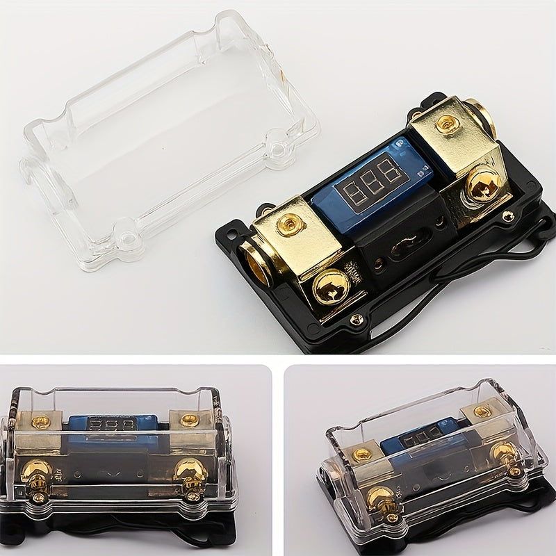 Car Audio Power Fuse Box With Display 150A Digital Circuit Breaker, Vehicle Audio Overload Protection Safety Device
