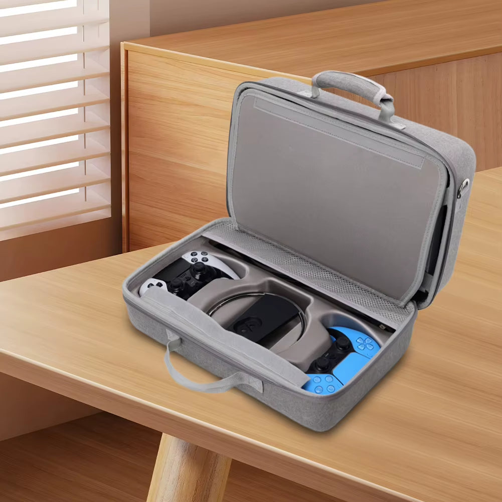 Hard Carrying Case for PS5 Slim Organizer Protective Case Large Capacity Storage Bag for Playstation 5 Slim Disc/Digital Edition