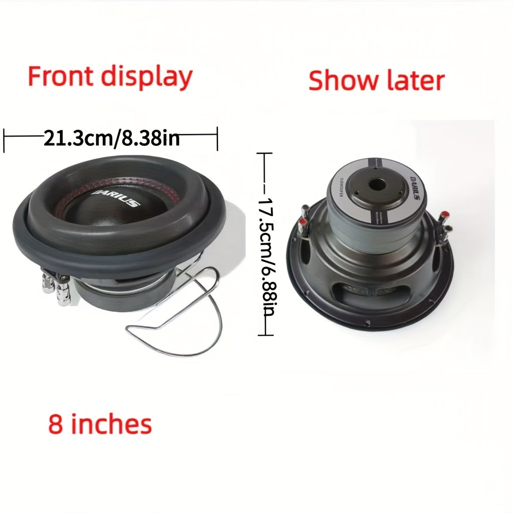 8"/10"/12" High-Power Car Subwoofer - Single or Dual Coil Design, Cannoneer Edge, 500W RMS Power Handling, Black Mesh Grille Cover, Perfect for Car Audio Upgrades & Heavy Bass, Bass Speaker Replacement | Mesh Grille Speaker |