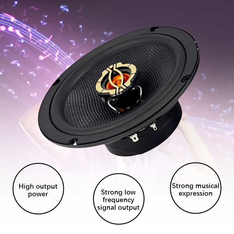 a pair 4-inch/5-inch/6.5-inch car high-mid-bass integrated car speaker - 600W/800W/1000W, 4 ohms, suitable for car audio modification