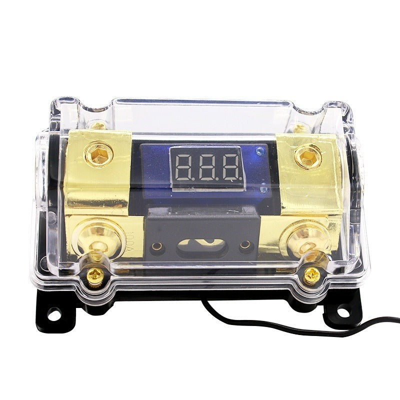 Car Audio Power Fuse Box With Display 150A Digital Circuit Breaker, Vehicle Audio Overload Protection Safety Device