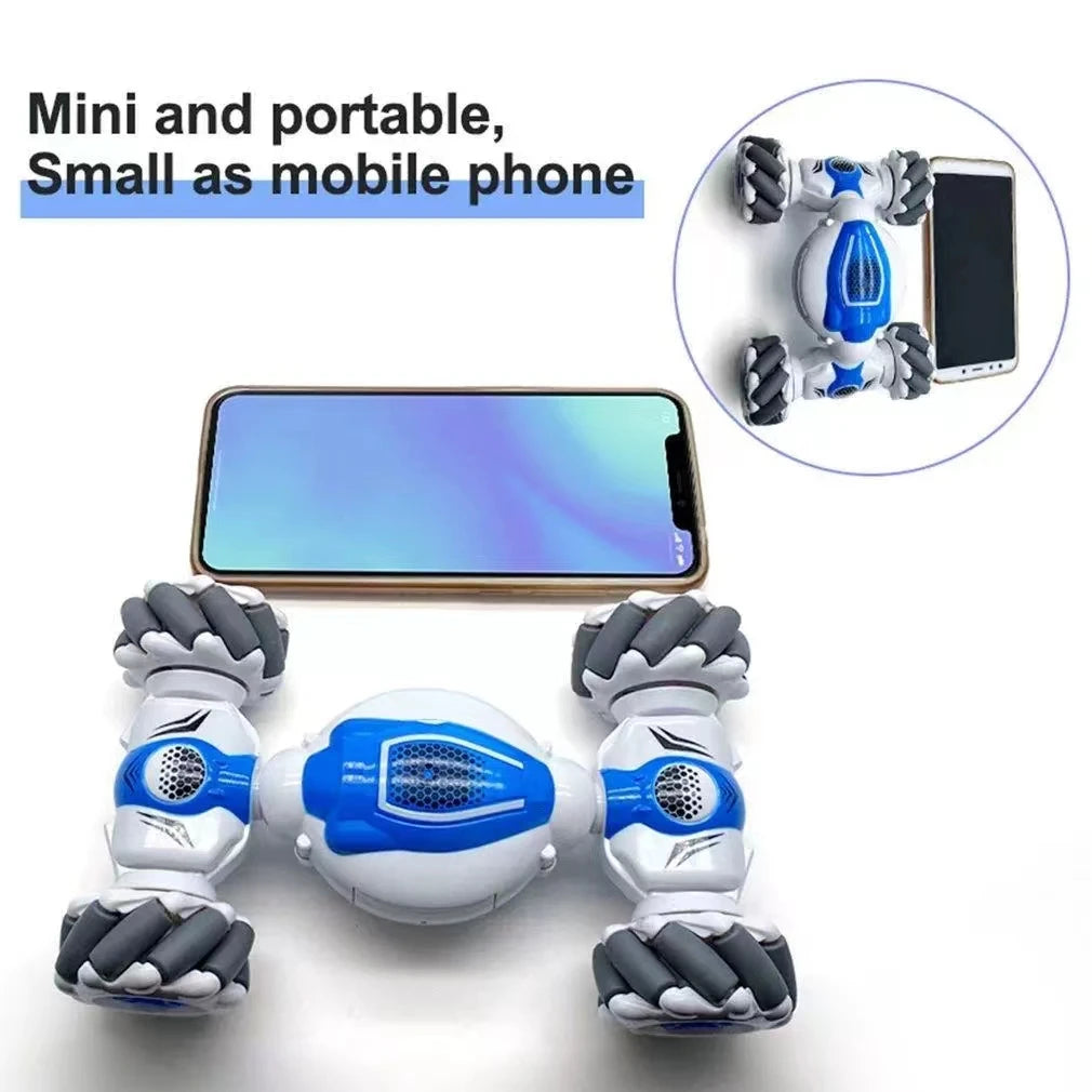 Mini 4Wd Drift RC Stunt Cars for Kids Rechargeable Remote Control Toy Gesture Twist Cars for Children Boys Electric Off-Road Car