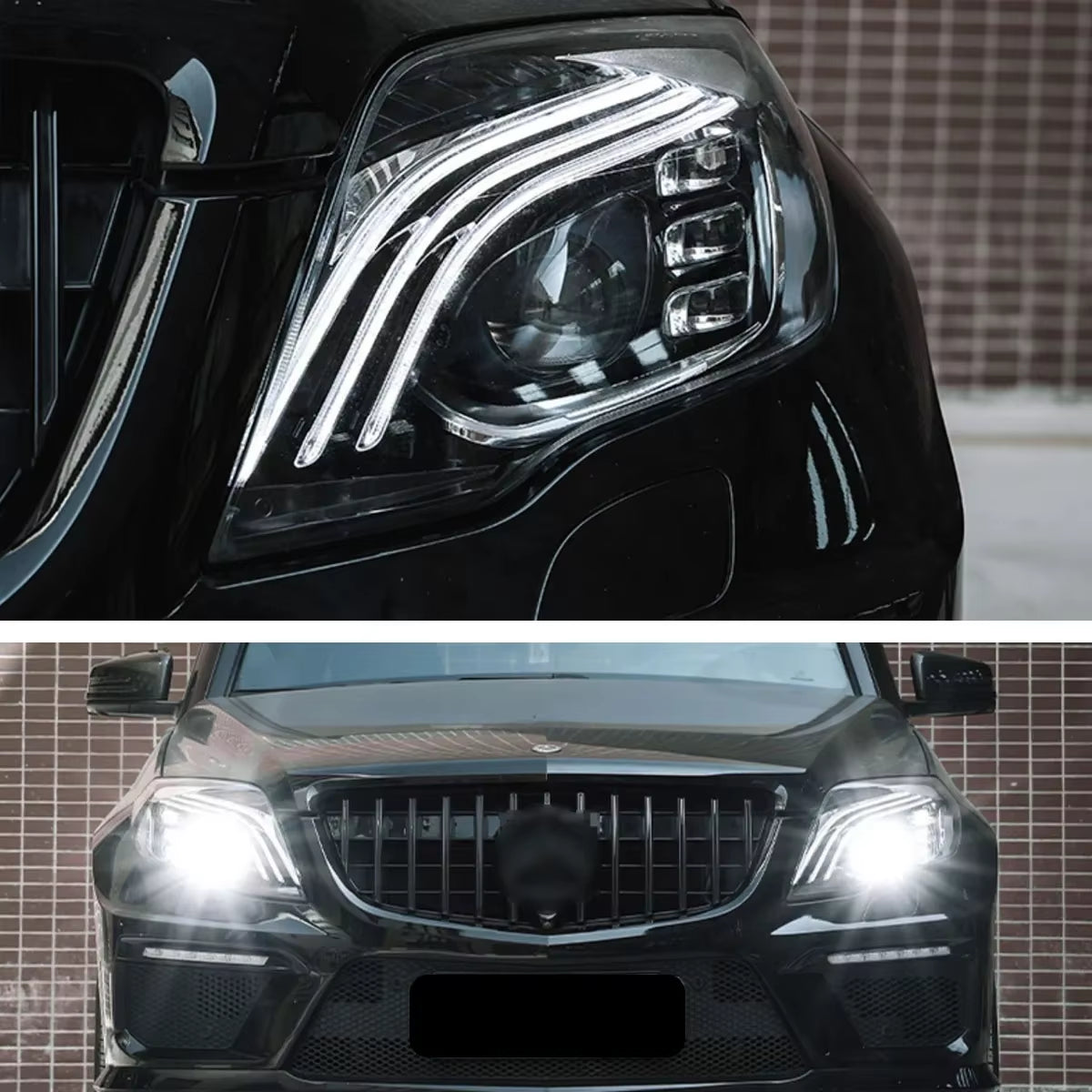 Car for Benz GLK X204 Headlights 2013-2015 Upgrade Modified to New DRL Dynamic Turn Signal LED Headlight Auto Accessories