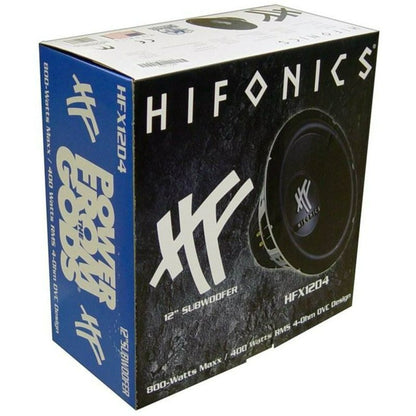 HIFONICS HFX12D4 12" 1600W Car Audio DVC Subwoofers Power Bass Subwoofers (2)