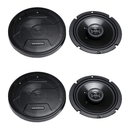 Hifonics Zeus 6.5 inch Shallow Mount Speakers, 3-Way 300-Watt Coaxial Car Audio Speakers, 2 Pair