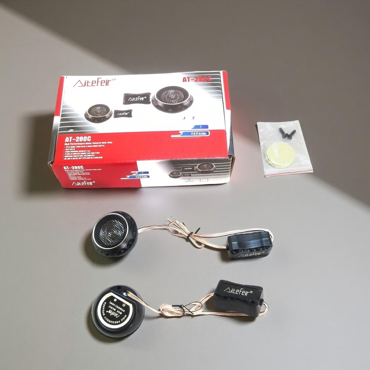 2pcs 280W Car Tweeters with Crossover Filter - Film Soft Dome Stereo Speakers, Balanced Sound Car Audio Speaker Boxes