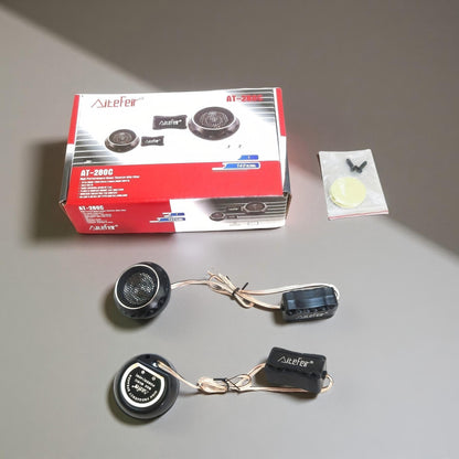 2pcs 280W Car Tweeters with Crossover Filter - Film Soft Dome Stereo Speakers, Balanced Sound Car Audio Speaker Boxes