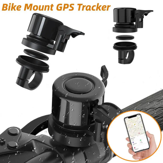 Bicycle Bell for Apple Airtag Bike Mount Bicycle Bell Waterproof Anti-Theft for Air Tag GPS Tracker under Bike Bell Holder