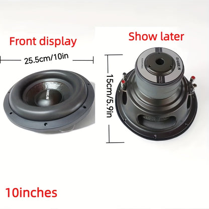 8"/10"/12" High-Power Car Subwoofer - Single or Dual Coil Design, Cannoneer Edge, 500W RMS Power Handling, Black Mesh Grille Cover, Perfect for Car Audio Upgrades & Heavy Bass, Bass Speaker Replacement | Mesh Grille Speaker |