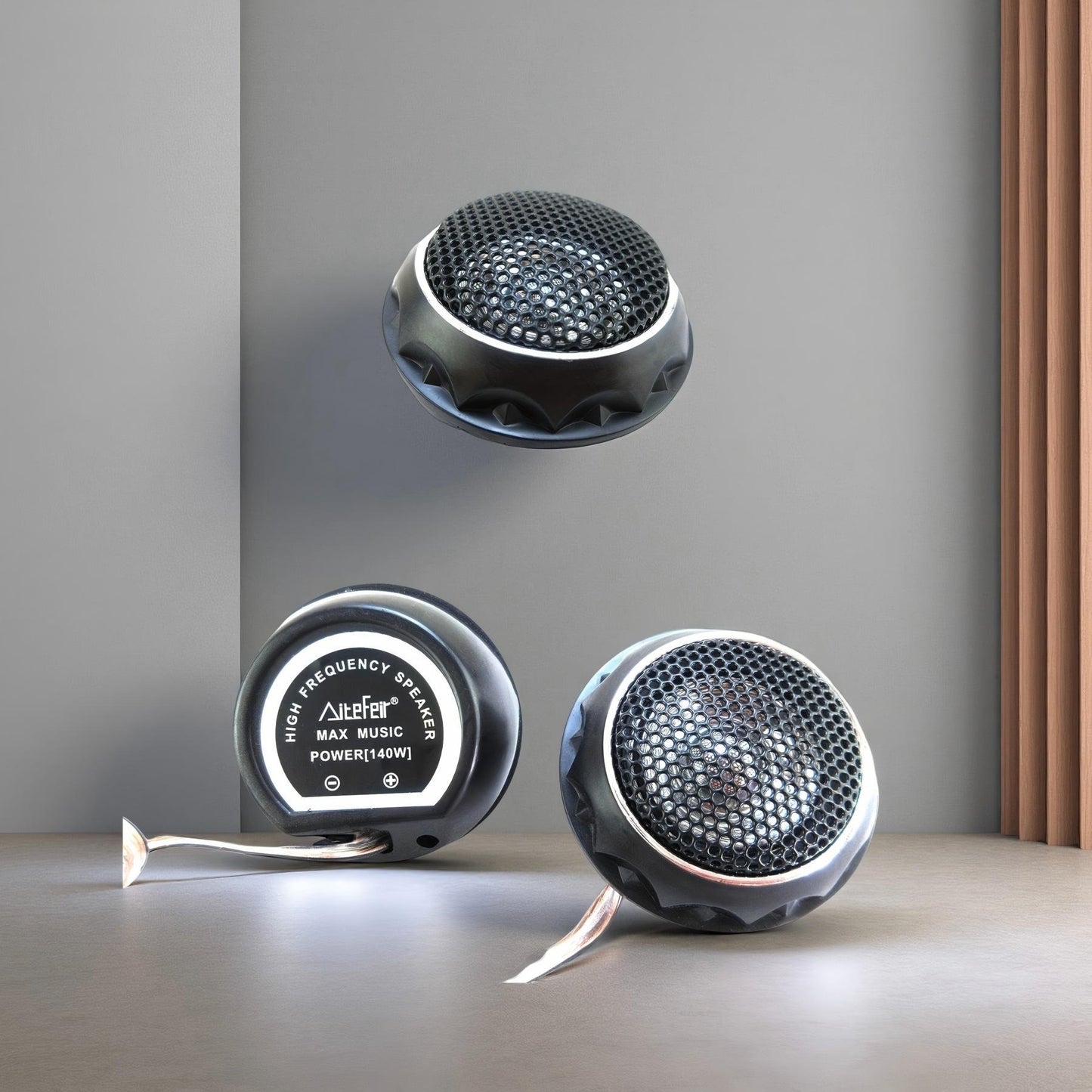 2pcs 280W Car Tweeters with Crossover Filter - Film Soft Dome Stereo Speakers, Balanced Sound Car Audio Speaker Boxes