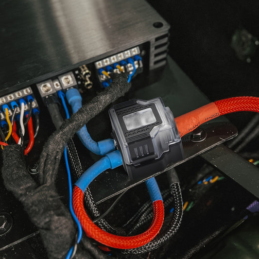 Universal Power Distribution Block, 2/3/4 Way Amplifier Connector, For Car & Marine Audio Enthusiasts, Multiple Gauge Outputs 0/2/4 AWG and 4/8/10 AWG, for Upgrading Car Stereo Systems & Car Audio, Without Battery