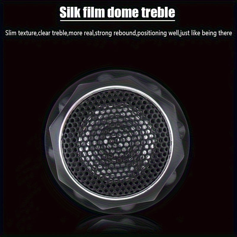 2pcs 280W Car Tweeters with Crossover Filter - Film Soft Dome Stereo Speakers, Balanced Sound Car Audio Speaker Boxes