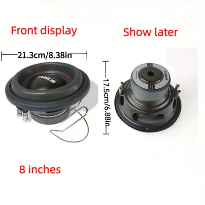 8"/10"/12" High-Power Car Subwoofer - Single or Dual Coil Design, Cannoneer Edge, 500W RMS Power Handling, Black Mesh Grille Cover, Perfect for Car Audio Upgrades & Heavy Bass, Bass Speaker Replacement | Mesh Grille Speaker |