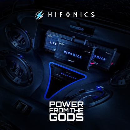Hifonics Brutus Gamma Monoblock Super D Class Car Audio Sound System Subwoofer Speaker Amp Amplifier with Bass Knob